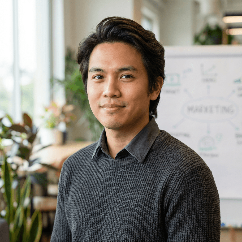 David Chen, Event Coordinator, at a conference venue